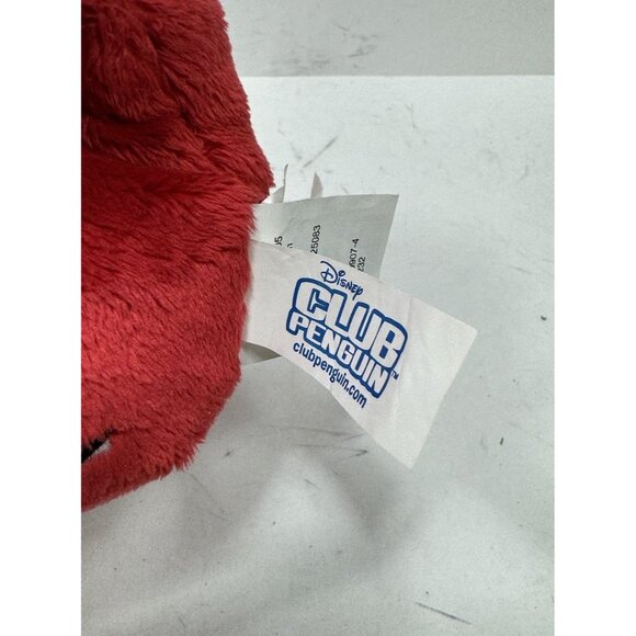 Disney Club Penguin Red Puffle Plush Toy w/ Coin Stuffed Animal New With Tags - Picture 2 of 5